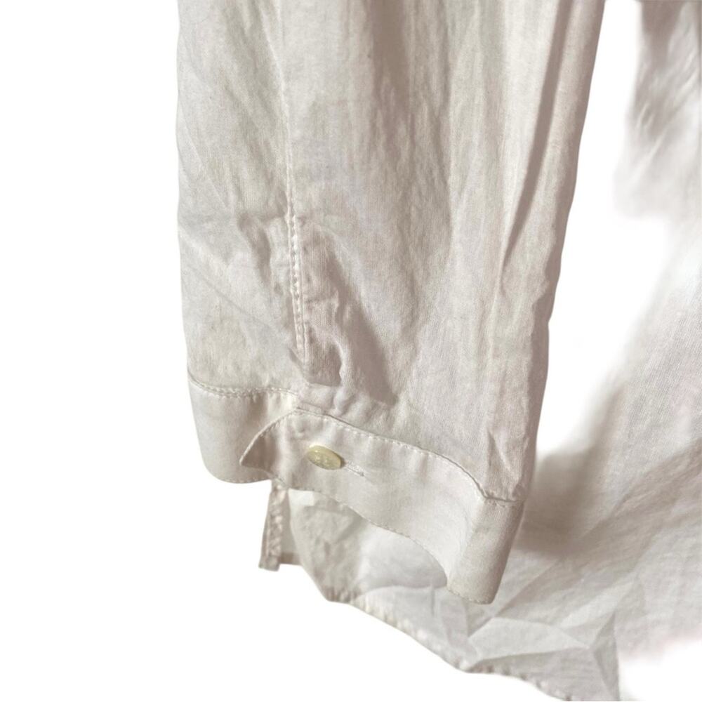 Roberto Cavalli Embellished Embroidered White Orange Women's Blouse sheer XL - Picture 2 of 8